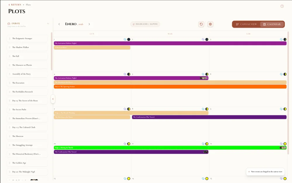 ForgeTales UI view