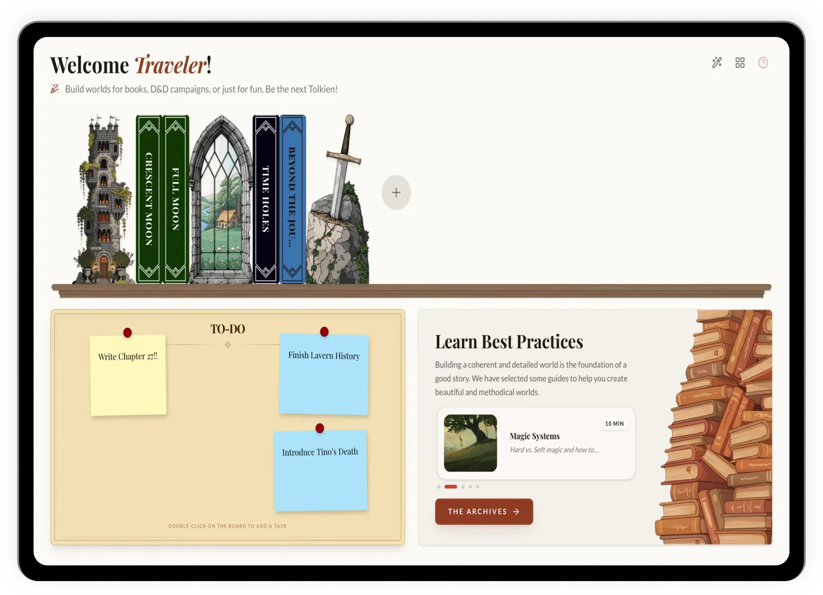 ForgeTales Dashboard