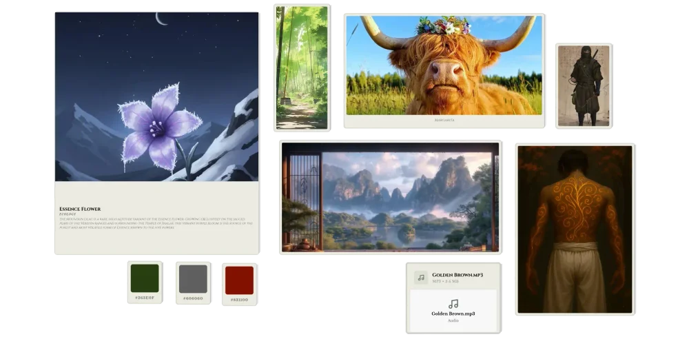Moodboard showcase